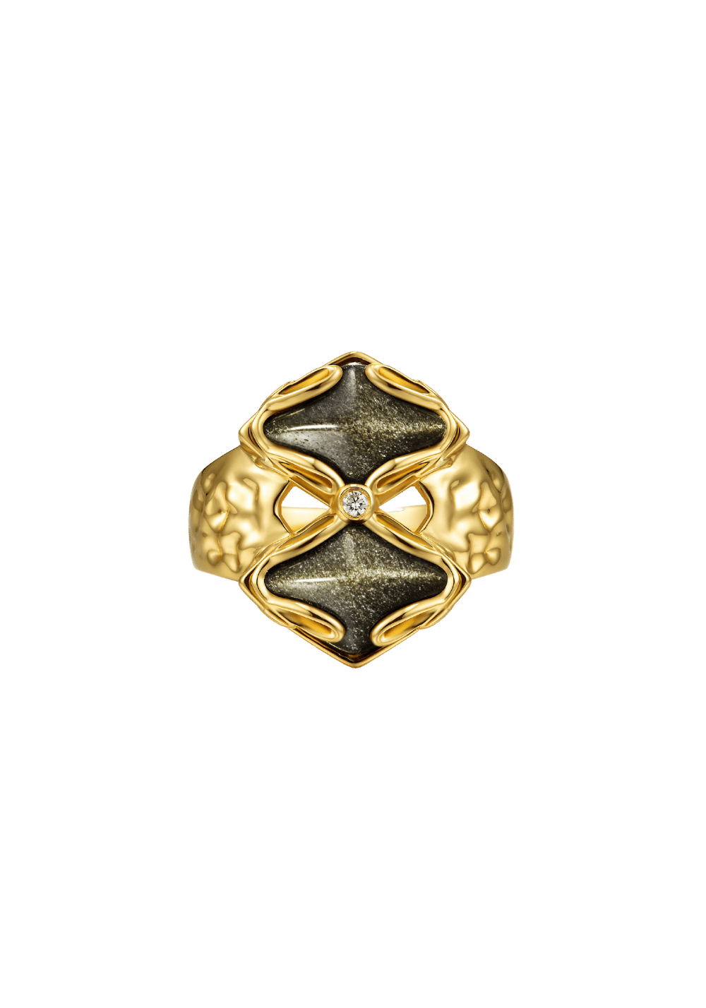 Black Phoenix Dual Obsidian Ring - PSYLOS 1, Black Phoenix Dual Obsidian Ring, Accessories, The Last Redemption, PSYLOS 1